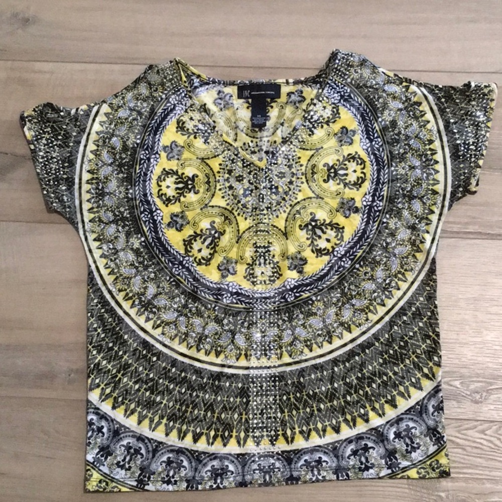 INC International Concepts open shoulder top Size XS